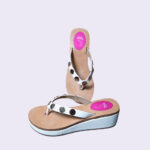 Classic White Platform with Gold Stud Accents - Image 4