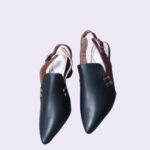 Two-Tone Pointed-Toe Slingback Heels - Image 3
