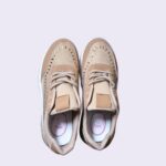 Beige platform sneakers - Image 2