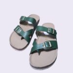 Genuine Leather Comfort Flat for Women Green - Image 3